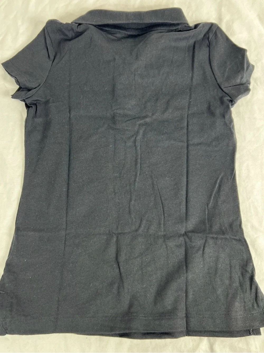 3-Old Navy Polo Shirt Girls, Black Short Sleeve, School Uniform, Small 6-7